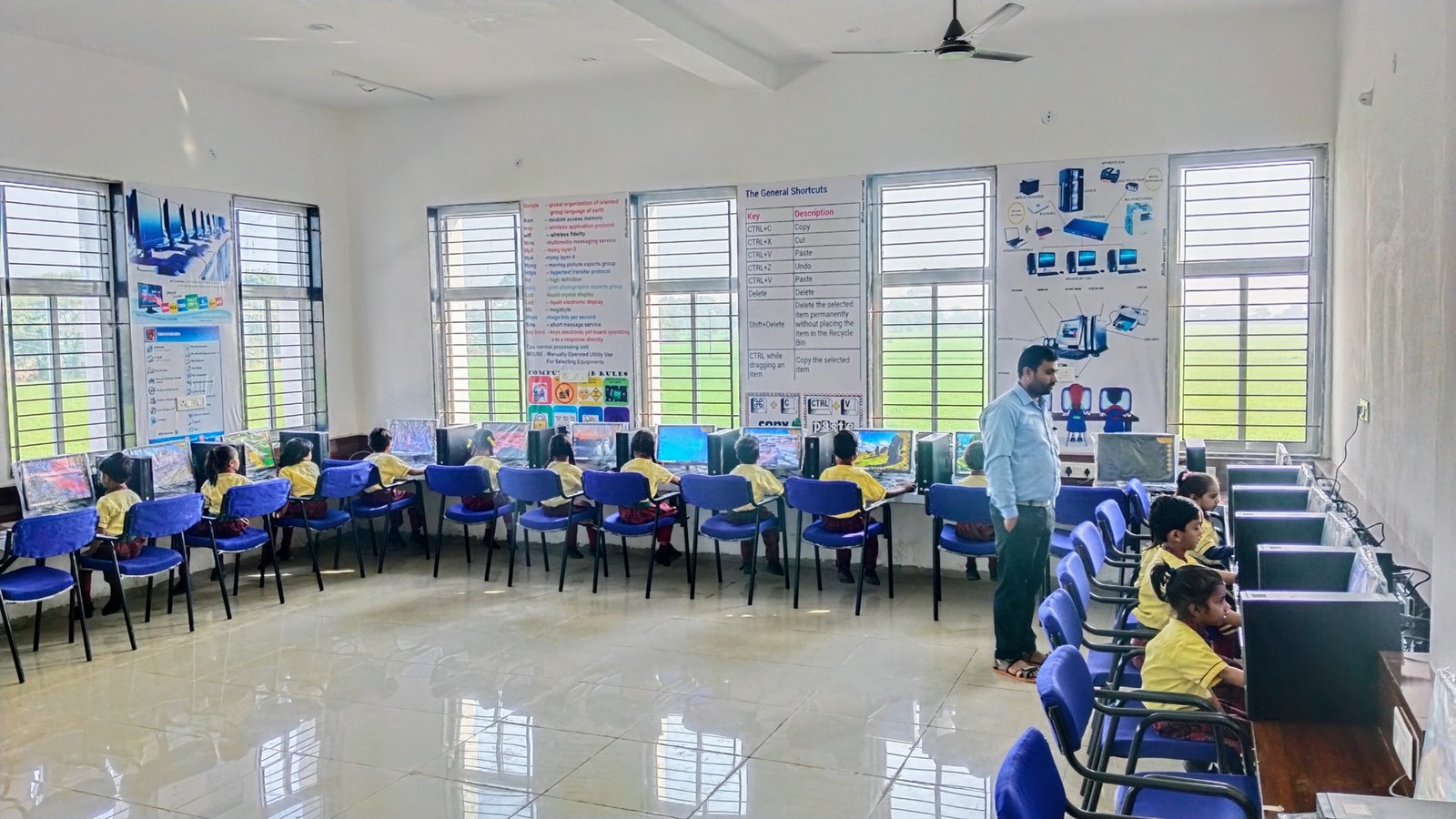Shri Sardar Patel Vidhyapeeth High School computer lab